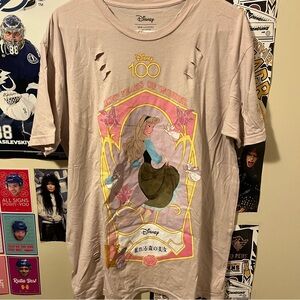 Distressed Disney 100 Years of Wonder Sleeping Beauty Tee Shirt